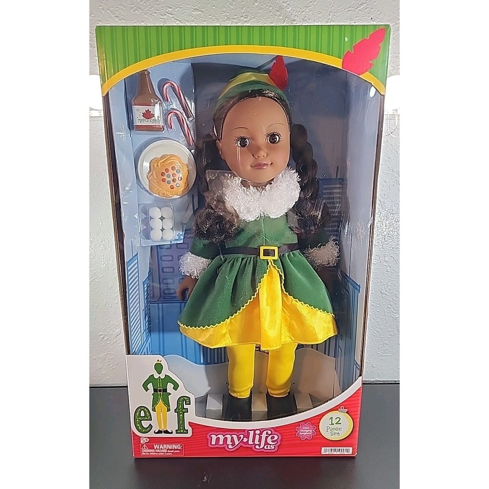 MY LIFE‎ AS 18" BUDDY THE ELF CHRISTMAS MOVIE DOLL BRUNETTE HAIR 2025